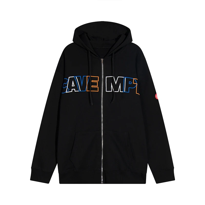 LIFE CAVEMPT High Street Men Hooded Zipper Jackets Black Embroideries Colths Women Accommodative Casual Outwear
LIFE CAVEMPT High Street Men Hooded Zipper Jackets Black Embroideries Colths Women Accommodative Casual Outwear