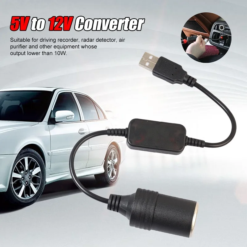 1.2M Car Cigarette Lighter Socket Female Power Cord Car Converter Adapter Wired USB Port 5V To 12V for Dash Cam Auto Accessories
1.2M Car Cigarette Lighter Socket Female Power Cord Car Converter Adapter Wired USB Port 5V To 12V for Dash Cam Auto Accessories