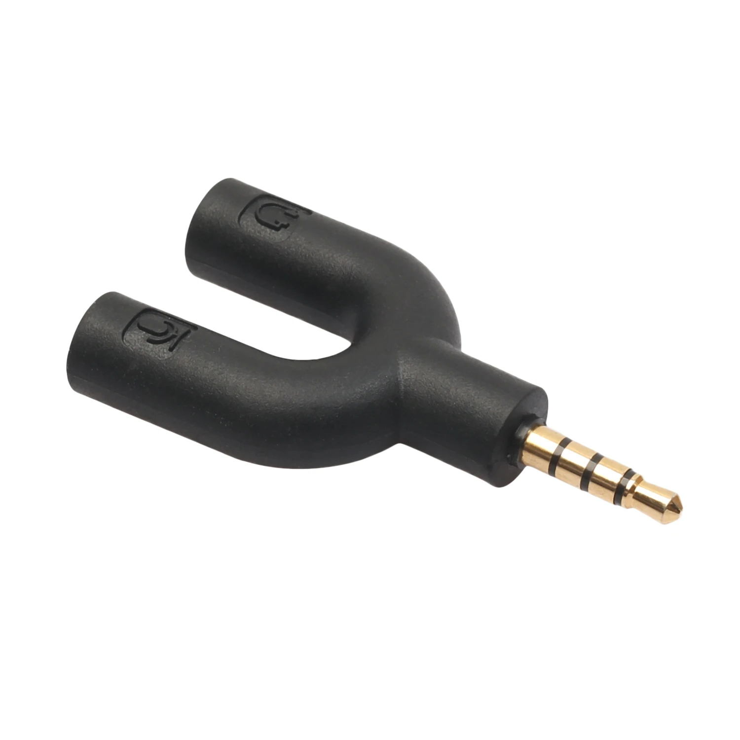 U Type Adapter Dual 3.5 MM Headphone Plug Audio Cables Splitter Microphone 2 in 1 Swivel Connector for Android iPhone
U Type Adapter Dual 3.5 MM Headphone Plug Audio Cables Splitter Microphone 2 in 1 Swivel Connector for Android iPhone