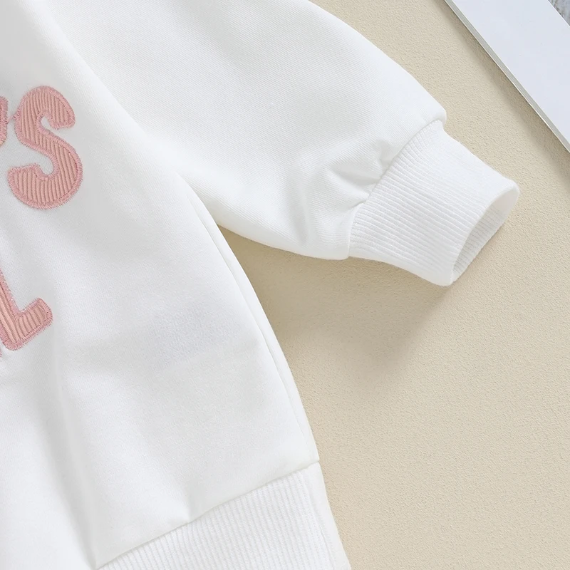 Daddys Mamas Girls Baby Clothes Long Sleeve Embroidery Crewneck Sweatshirt Long Pants Toddler Fall Winter Outfits
Daddys Mamas Girls Baby Clothes Long Sleeve Embroidery Crewneck Sweatshirt Long Pants Toddler Fall Winter Outfits