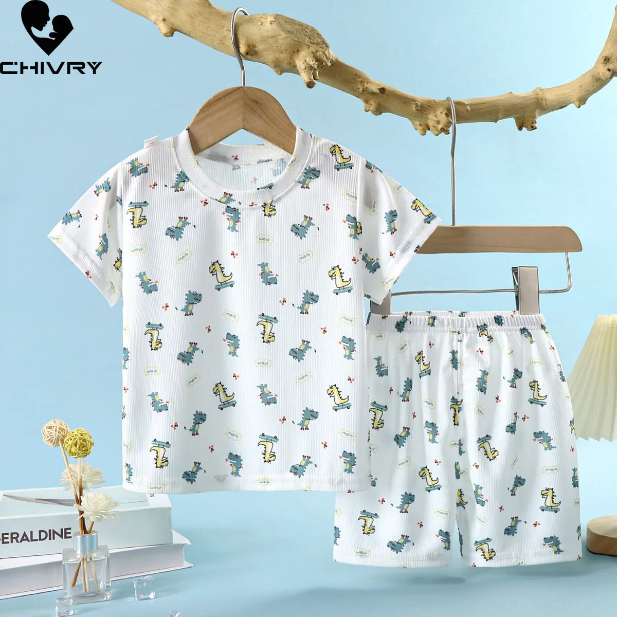 Kids Summer Thin Pajamas New 2023 Boys Girls Ice Silk Cartoon Short Sleeve T Shirt Tops with Shorts Baby Sleepwear Home Wear
Kids Summer Thin Pajamas New 2023 Boys Girls Ice Silk Cartoon Short Sleeve T Shirt Tops with Shorts Baby Sleepwear Home Wear