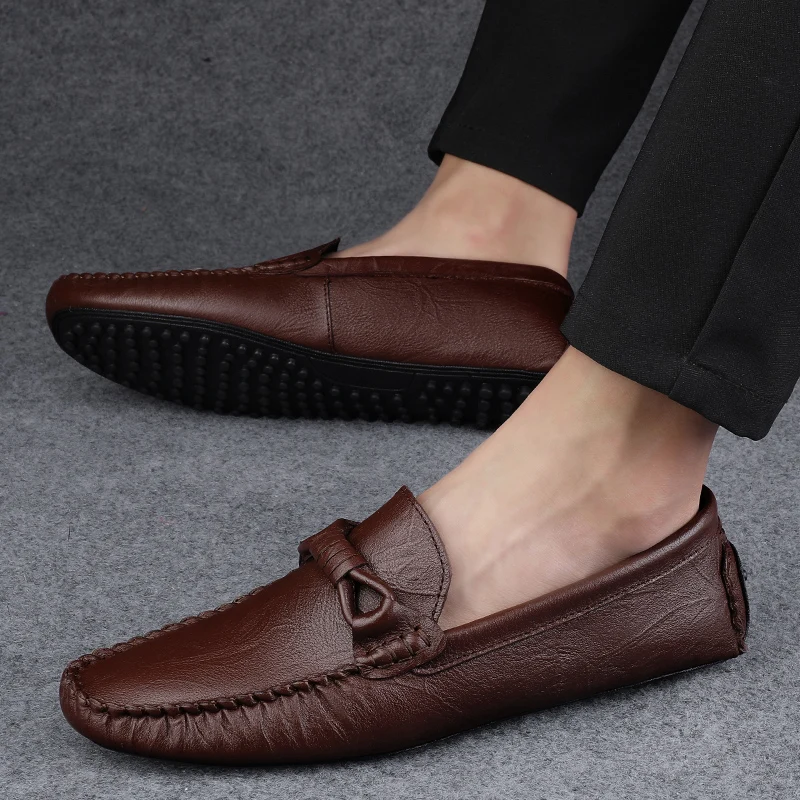 Men Shoes Casual Brand Summer Men Loafers Leather Moccasins Comfy Evening Dress Boat Shoes Mens Slip on Shoes Business Gentleman
Men Shoes Casual Brand Summer Men Loafers Leather Moccasins Comfy Evening Dress Boat Shoes Mens Slip on Shoes Business Gentleman
