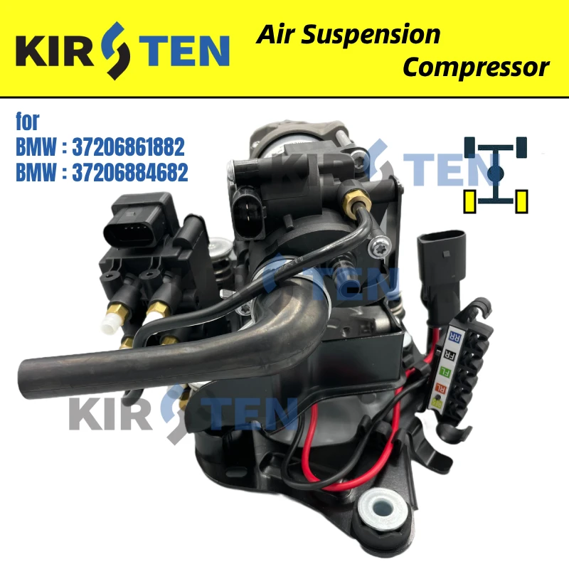 KIRSTEN Air Suspension Compressor for BMW 7 Series (G11, G12) 725/ 730/740/745/750/760 2015-2020 37206861882 37206884682 KA03008
KIRSTEN Air Suspension Compressor for BMW 7 Series (G11, G12) 725/ 730/740/745/750/760 2015-2020 37206861882 37206884682 KA03008
