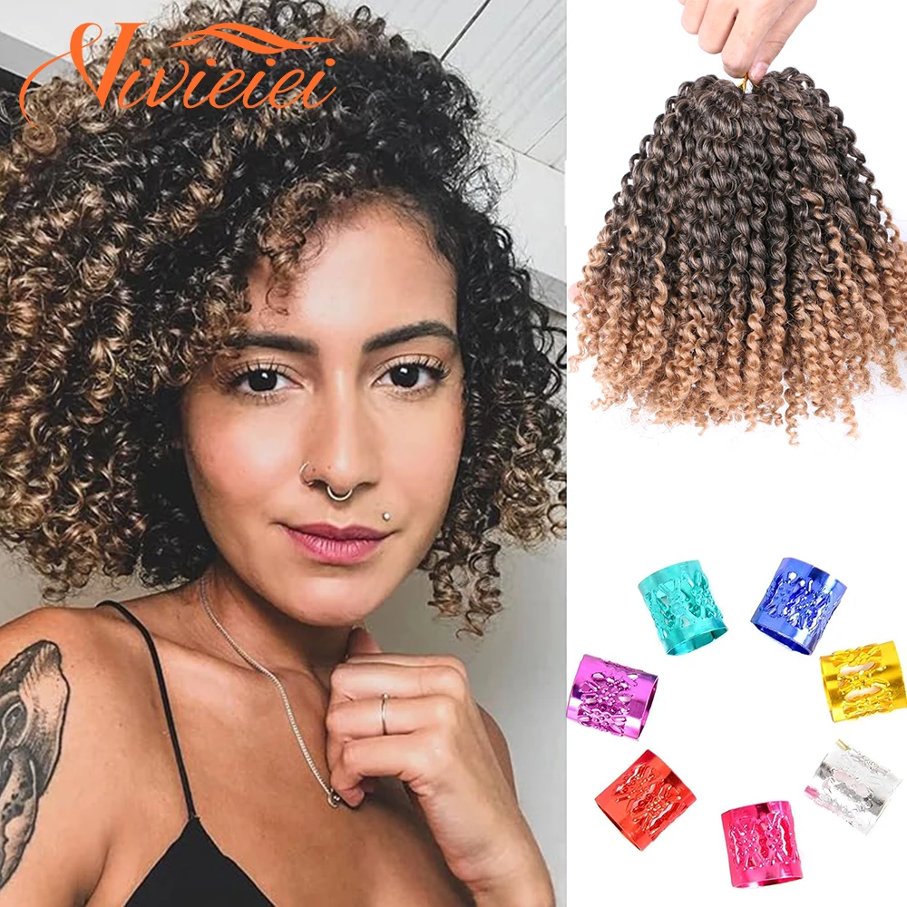 

Short Marlybob Crochet Braids Hair Afro Kinky Curly Hair New Passion Twist Marlybob Crochet Hair Ombre Braiding Hair 8 Inch