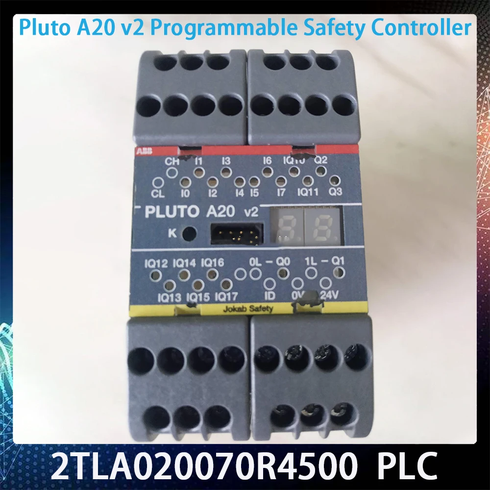 2TLA020070R4500 PLC For ABB Jokab Safety Pluto A20 v2 Programmable Safety Controller Works Perfectly Fast Ship High Quality
2TLA020070R4500 PLC For ABB Jokab Safety Pluto A20 v2 Programmable Safety Controller Works Perfectly Fast Ship High Quality