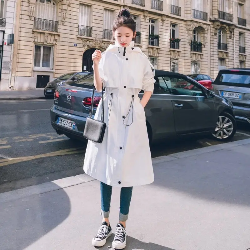 2022 Spring And Autumn New Windbreaker Women's Mid-Length Over-The-Knee Temperament Chic Tooling Coat Leisure Solid Jacket H356
2022 Spring And Autumn New Windbreaker Women's Mid-Length Over-The-Knee Temperament Chic Tooling Coat Leisure Solid Jacket H356