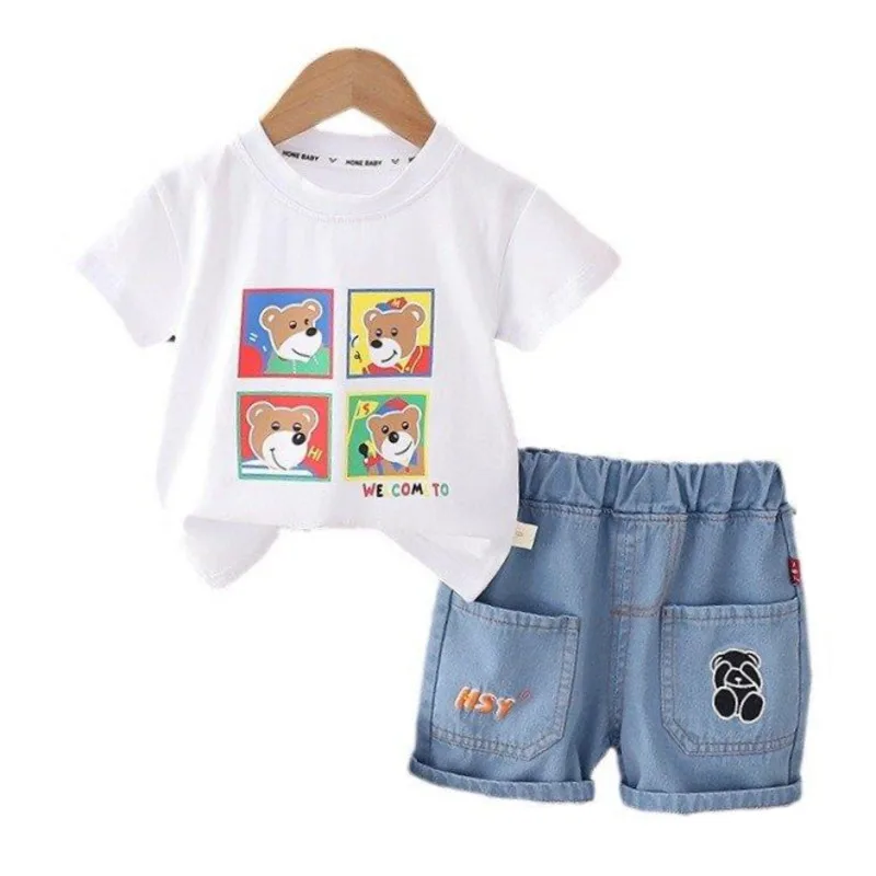New Summer Baby Boys Clothes Suit Children Girls Casual Cartoon T-Shirt Shorts 2Pcs/Sets Toddler Sports Costume Kids Tracksuits
New Summer Baby Boys Clothes Suit Children Girls Casual Cartoon T-Shirt Shorts 2Pcs/Sets Toddler Sports Costume Kids Tracksuits