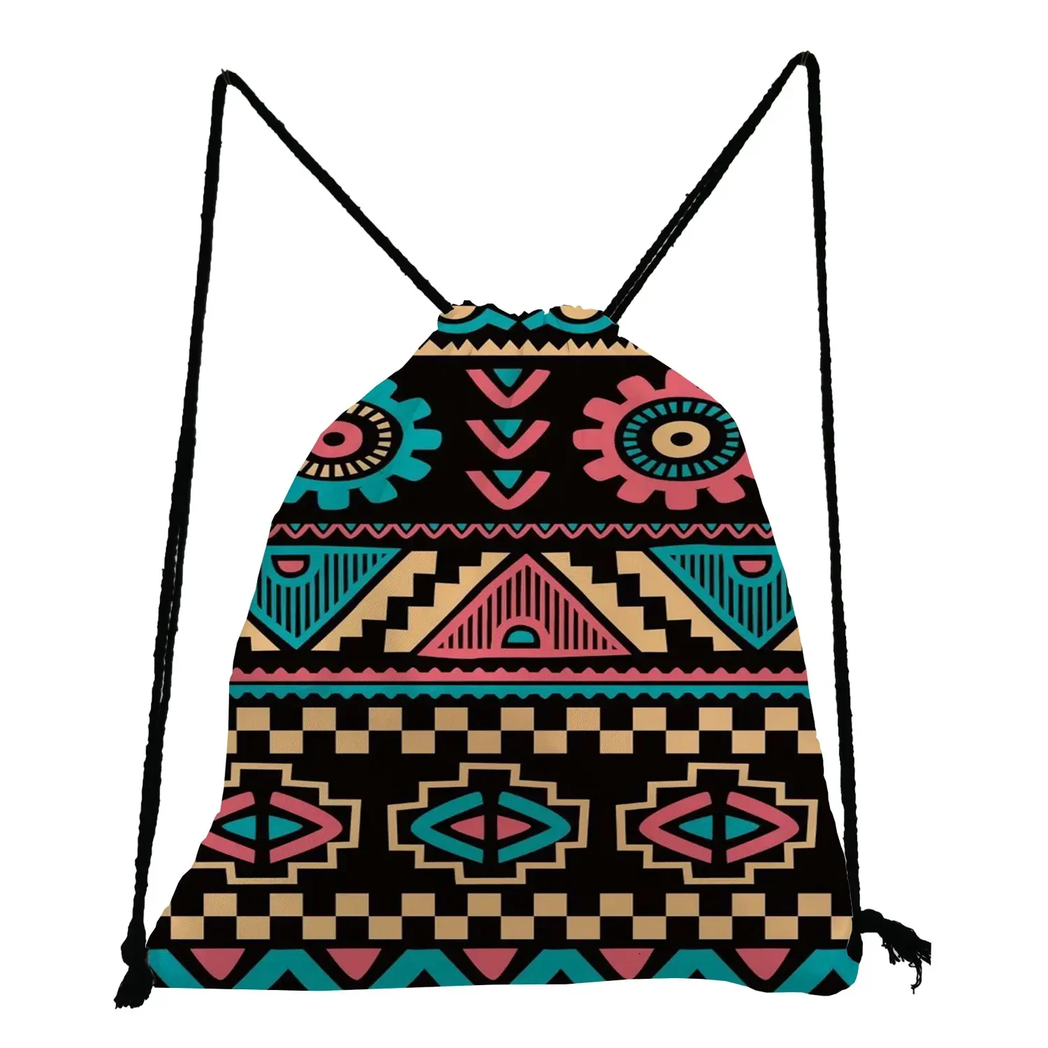 

Ethnic Style Colorful Geometric Mandala Pattern Backpacks For Students Women Notebook Travel Bags Teenage Boys Girls Shoes Bag