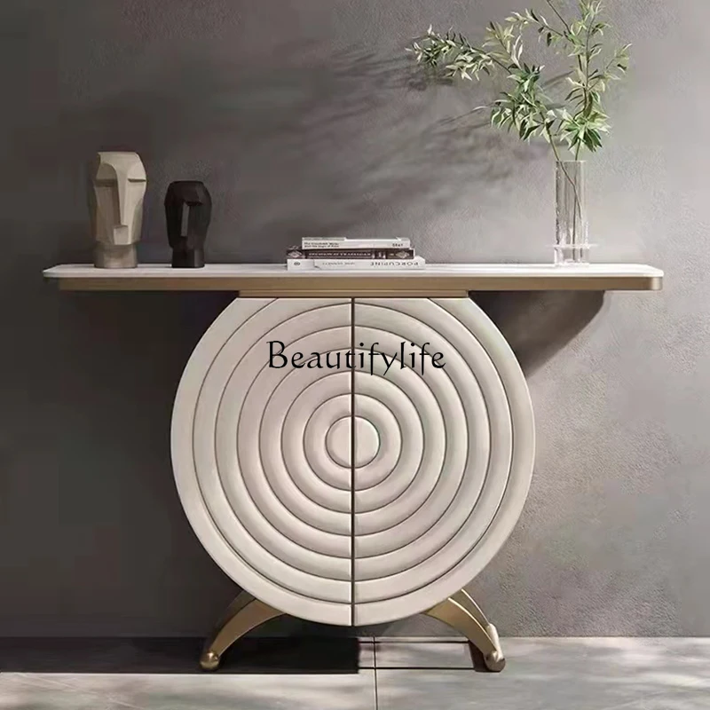 Stone Plate High-End Entrance Cabinet Entrance Living Room Simple Sideboard Cabinet
Stone Plate High-End Entrance Cabinet Entrance Living Room Simple Sideboard Cabinet