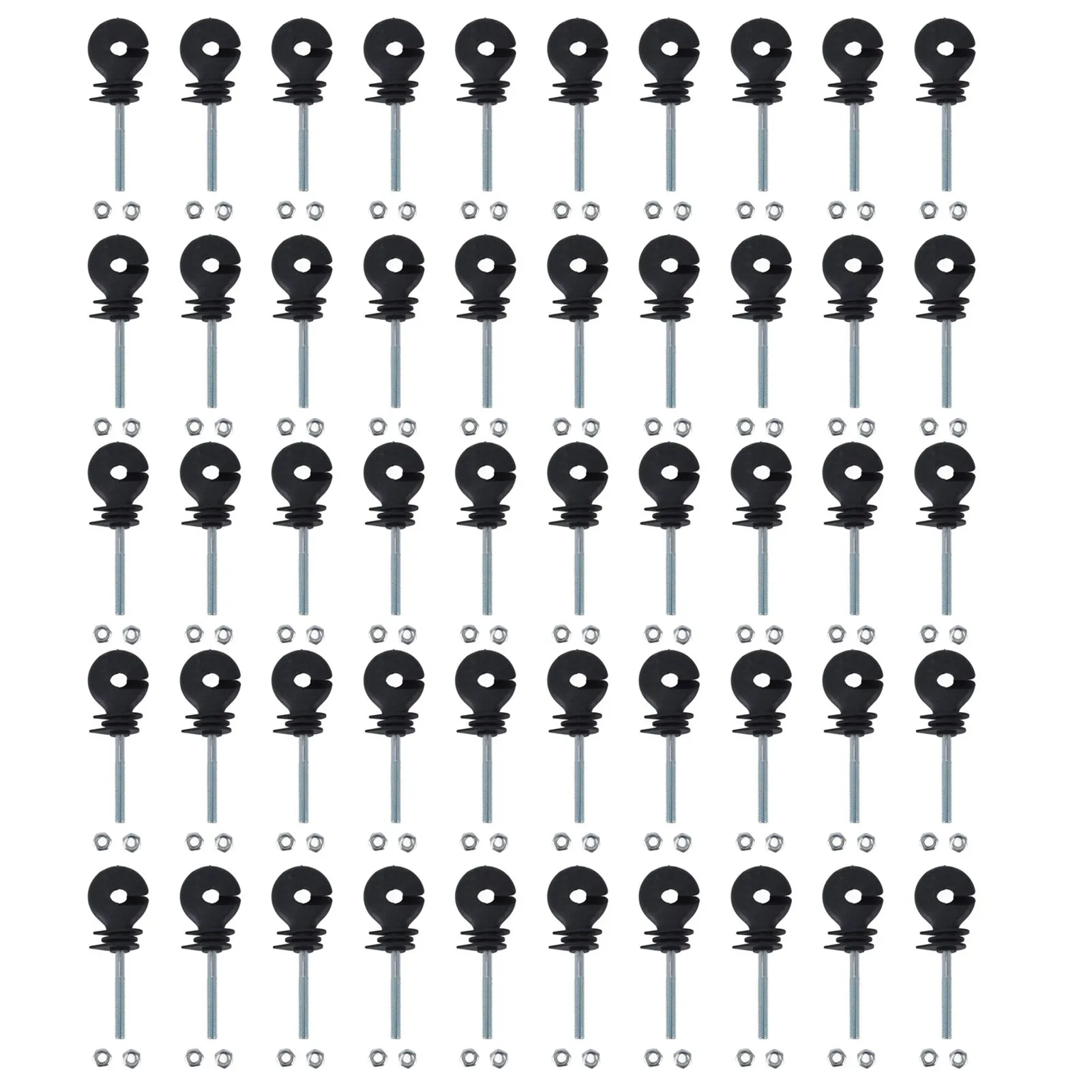 50pcs Electric Fence Insulator Screw In M6 Threaded Fence Insulation Nail Post Wire Stable Electric Fence Insulator
50pcs Electric Fence Insulator Screw In M6 Threaded Fence Insulation Nail Post Wire Stable Electric Fence Insulator