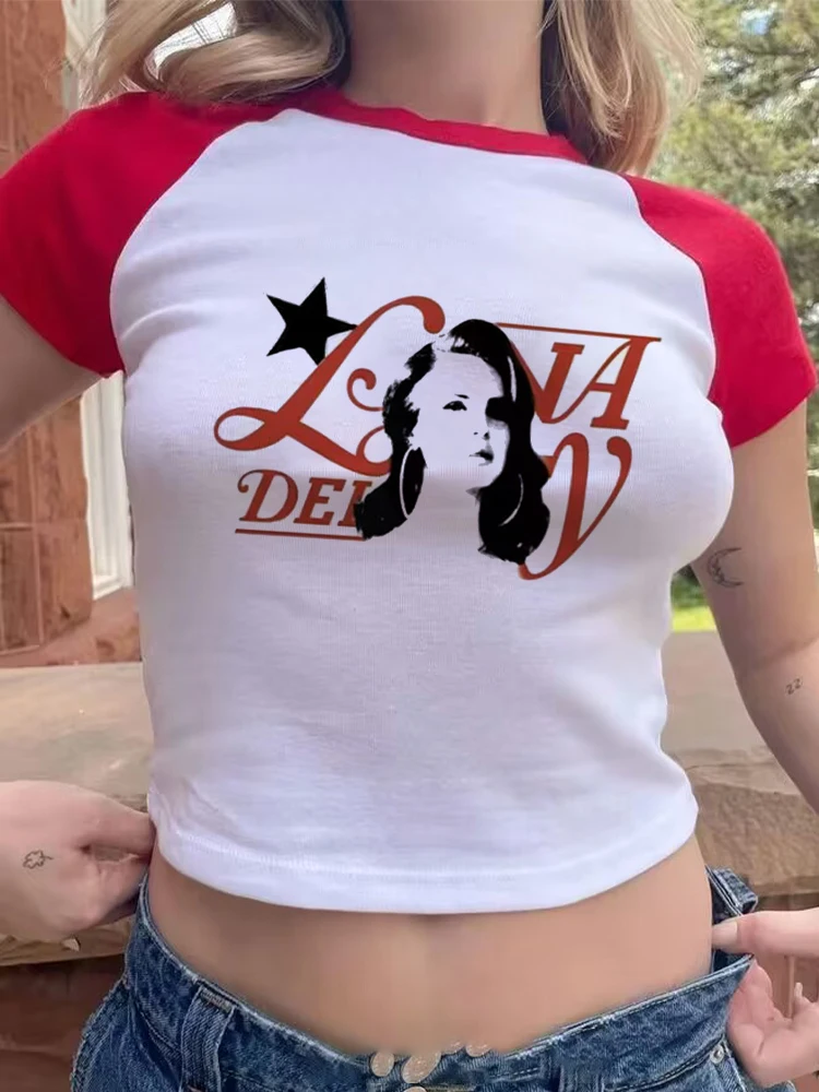 Lana Del Rey Funny Print Fans Tshirt Crop Top Clothing Aesthetics T Shirt Women Streetwear Ladies Graphic Summer Female T-shirts
Lana Del Rey Funny Print Fans Tshirt Crop Top Clothing Aesthetics T Shirt Women Streetwear Ladies Graphic Summer Female T-shirts