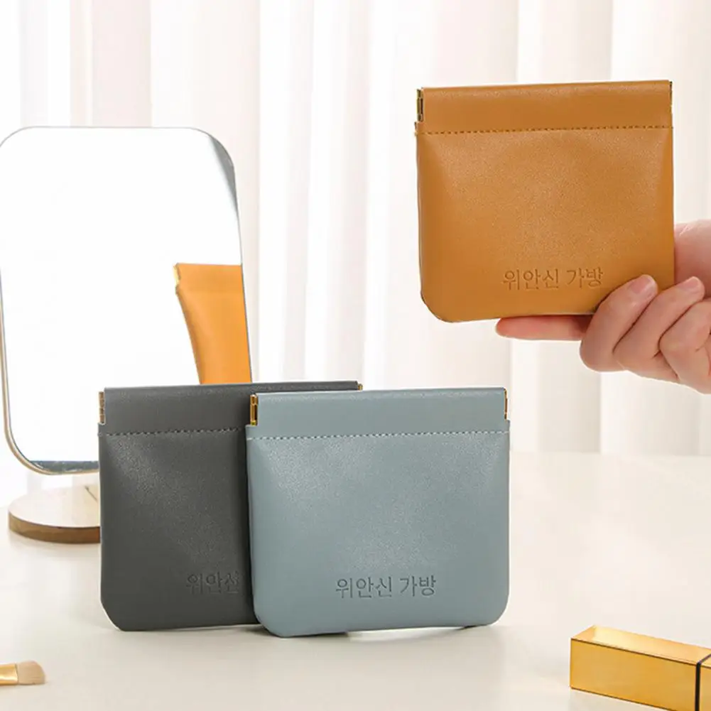 ins Cosmetic Bag Automatic Closing Lipstick Pouch Leather Cable Organizer Bag Sealing Coins Keys Jewelry Earphone Storage Pouch
ins Cosmetic Bag Automatic Closing Lipstick Pouch Leather Cable Organizer Bag Sealing Coins Keys Jewelry Earphone Storage Pouch