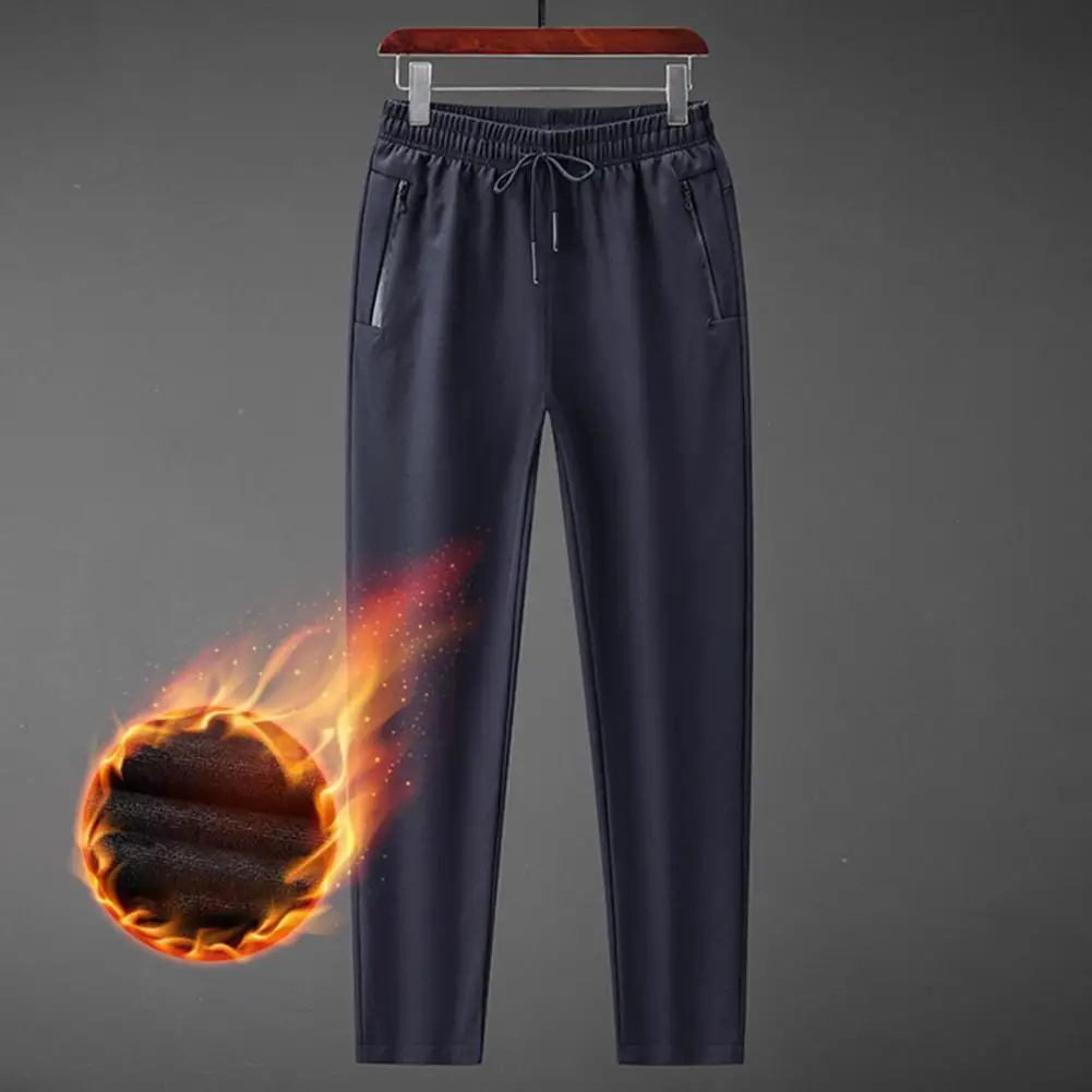 Warm Fleece Pants Thickened Warm Outdoor Pants Elastic Waist Zipper Pockets Breathable Soft Men's Sports Trousers for Cold
Warm Fleece Pants Thickened Warm Outdoor Pants Elastic Waist Zipper Pockets Breathable Soft Men's Sports Trousers for Cold