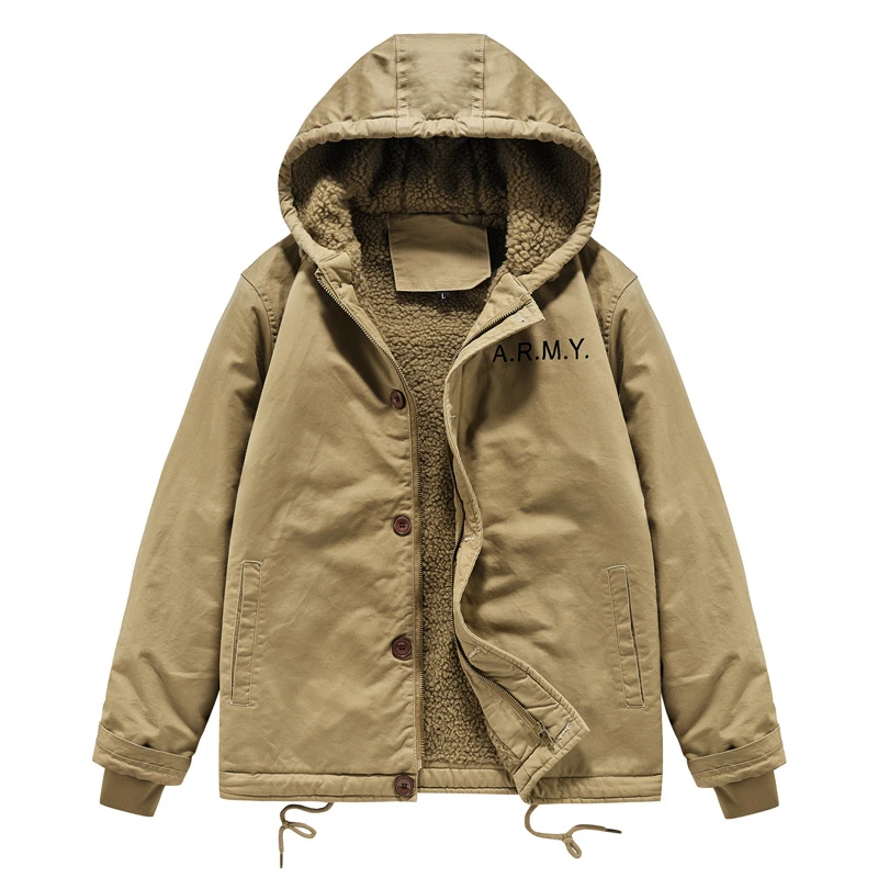 Autumn and Winter Retro Thickened Military Cotton Filled Men's Jacket Long Sleeve Hooded Coat Zipper Coat Men's Top
Autumn and Winter Retro Thickened Military Cotton Filled Men's Jacket Long Sleeve Hooded Coat Zipper Coat Men's Top