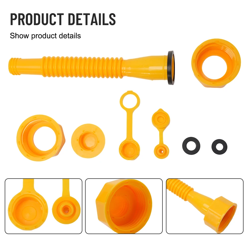 Gas Tank Nozzle Kit Yellow New Plastic 1 Set Gas Can Spout Nozzle Vent Kit Old Style Cap For Scepter Gas Cans.
Gas Tank Nozzle Kit Yellow New Plastic 1 Set Gas Can Spout Nozzle Vent Kit Old Style Cap For Scepter Gas Cans.