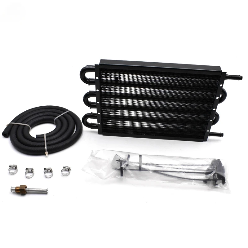 8 Rows Ultra Cool Universal Automatic Transmission Oil Cooler Black Oil Cooler Kit
8 Rows Ultra Cool Universal Automatic Transmission Oil Cooler Black Oil Cooler Kit