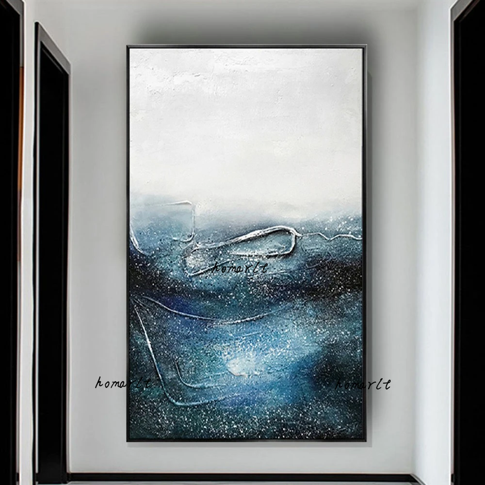 Selling Hand Made Abstract Oil Painting On Canvas Blue Landacpe Minimalist Modern Wall Art Decor For Home Living Room Artwork
Selling Hand Made Abstract Oil Painting On Canvas Blue Landacpe Minimalist Modern Wall Art Decor For Home Living Room Artwork
