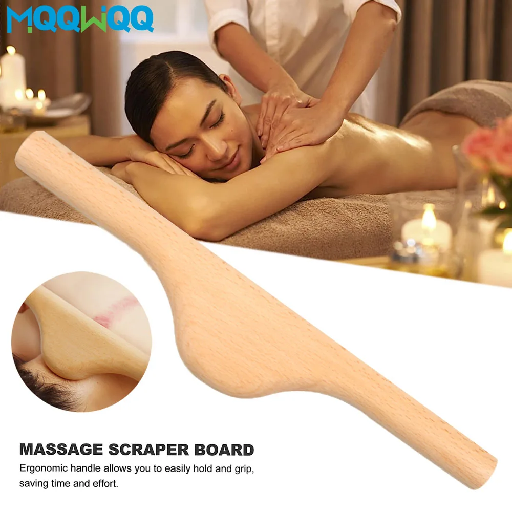 

Wood Therapy Massage Tools Lymphatic Drainage Gua Sha Scraping for Leg Back Neck Body Muscle Release Pain Relief, Anti Cellulite