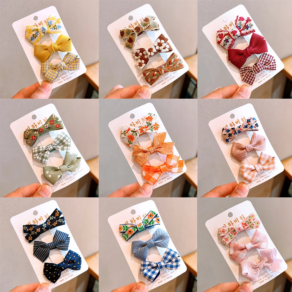 Baby Bowknot Embroidery Hairpin Bohemian Children's Flower Hair Clips Hair BB Snap Hair Accessories For Girls Headwear 3Pcs
Baby Bowknot Embroidery Hairpin Bohemian Children's Flower Hair Clips Hair BB Snap Hair Accessories For Girls Headwear 3Pcs