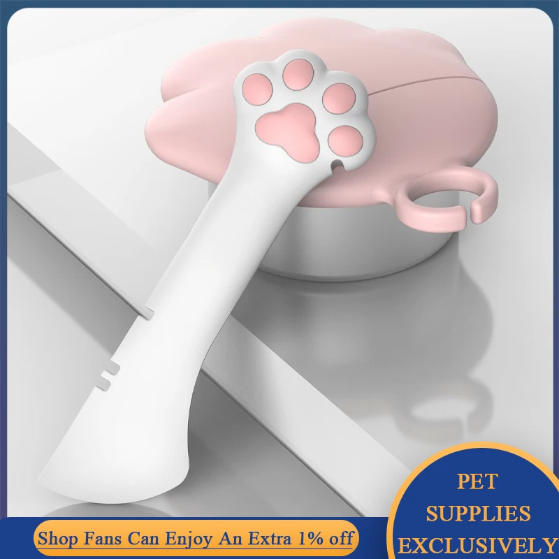 

Portable Silicone Cat Canned Lid Dogs Storage Tin Cap Food Sealer Spoon Can Opener Fresh-keeping Lids Bowl Dog Treat Accessories