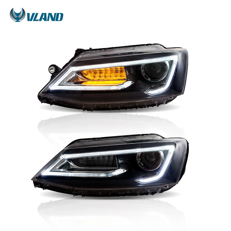 

Wholesales LED Headlights Head Light 2012-UP Sequential Car Headlamp For VOLKSWAGEN JETTA/SAGITAR