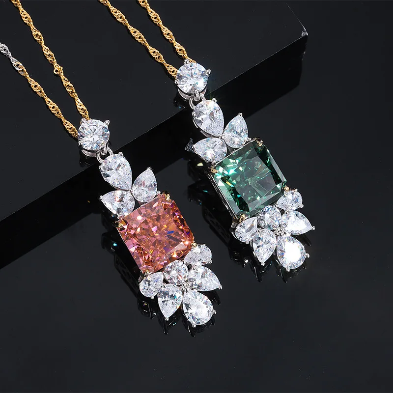 2022 new S925 full body silver high carbon diamond Princess Reddy 13 * 13 handmade diamond pendant necklace for women
2022 new S925 full body silver high carbon diamond Princess Reddy 13 * 13 handmade diamond pendant necklace for women