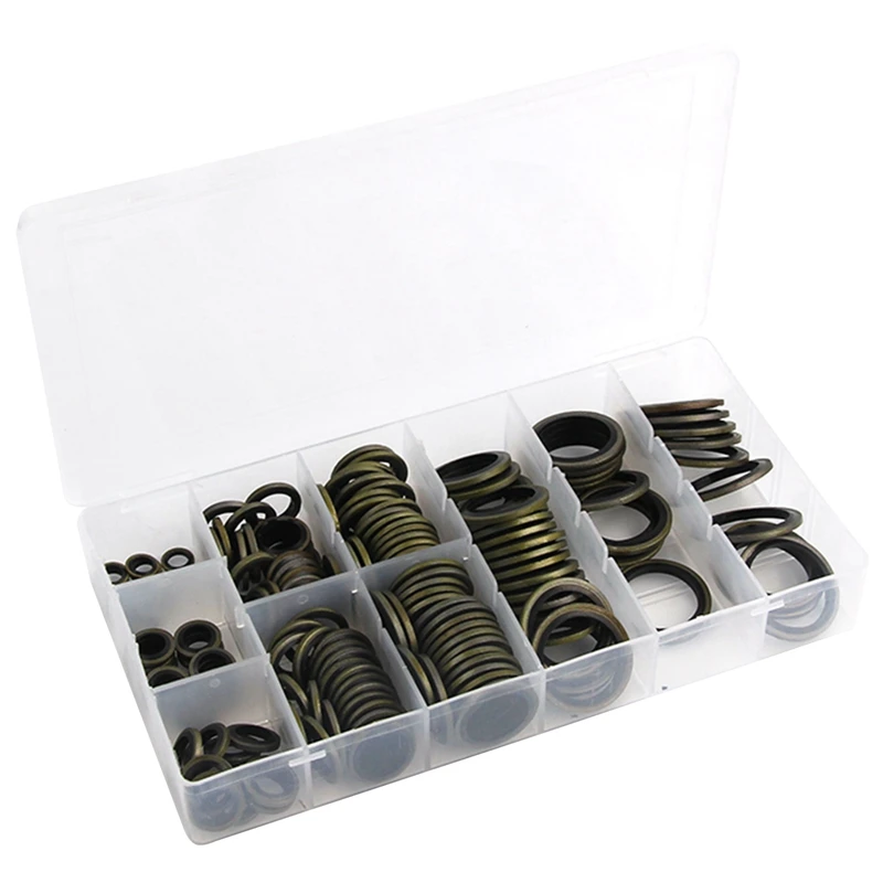 150Pcs Flat Washer Box, Galvanized Combined Washer M6-M24 Fastener Spring Washer
150Pcs Flat Washer Box, Galvanized Combined Washer M6-M24 Fastener Spring Washer
