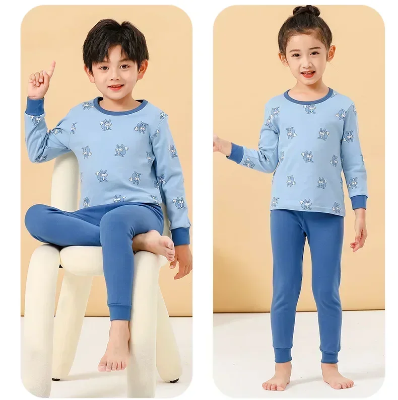 Boys Girls Pajamas Winter Thermal Underwear Children's Clothing Sleepwear Warm Pyjamas Sets For Kids 2 4 5 6 8 10 12 13 Years Boys Girls Pajamas Winter Thermal Underwear Children's Clothing Sleepwear Warm Pyjamas Sets For Kids 2 4 5 6 8 10 12 13 Years