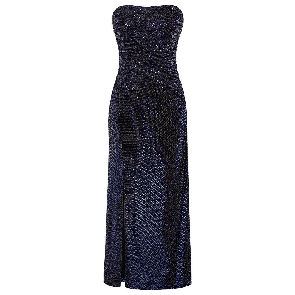 GK Women Sequined Party Dress Strapless Front Slit Ruched A-Line Maxi Dress Sparkly Glitter Off Shoulder Party Cocktail Dresses
GK Women Sequined Party Dress Strapless Front Slit Ruched A-Line Maxi Dress Sparkly Glitter Off Shoulder Party Cocktail Dresses