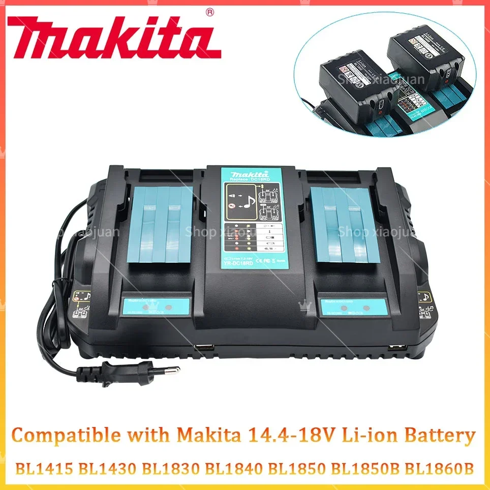 Dual USB Port charger for Makita Battery Charger 14.4V 18V BL1860 BL1415 BL1430 BL1830 BL1840 BL1850 BL1845
Dual USB Port charger for Makita Battery Charger 14.4V 18V BL1860 BL1415 BL1430 BL1830 BL1840 BL1850 BL1845