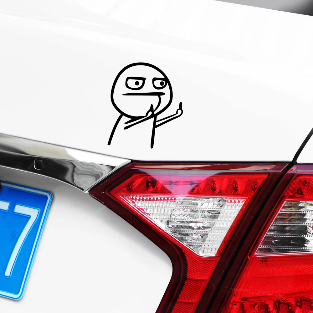 

Car Auto Sticker Funny Cartoon Middle Finger for Toyota Avensis t25 Corolla RAV4 Yaris chr Auris Camry 40 50 Mercedes Benz W205