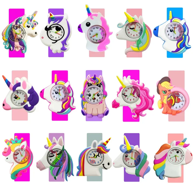 Cartoon Unicorn Pony Kids Watches for Boys Girls Birthday Gift Children Puzzle Learn Time Toy Clock Slap Bracelet Baby Watch
Cartoon Unicorn Pony Kids Watches for Boys Girls Birthday Gift Children Puzzle Learn Time Toy Clock Slap Bracelet Baby Watch