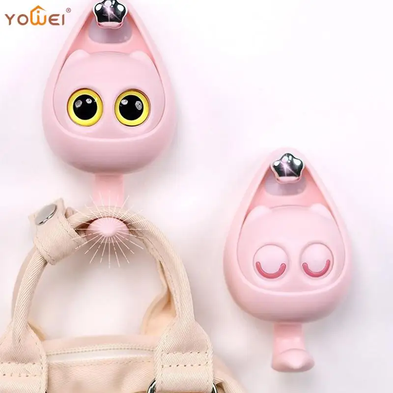 

1Pc Creative Cute Cartoon Cat Hooks Wall Shlef Hook For Clothes Hat Scarf Key Holders Animals Hanger Rack Home Decoration Hanger