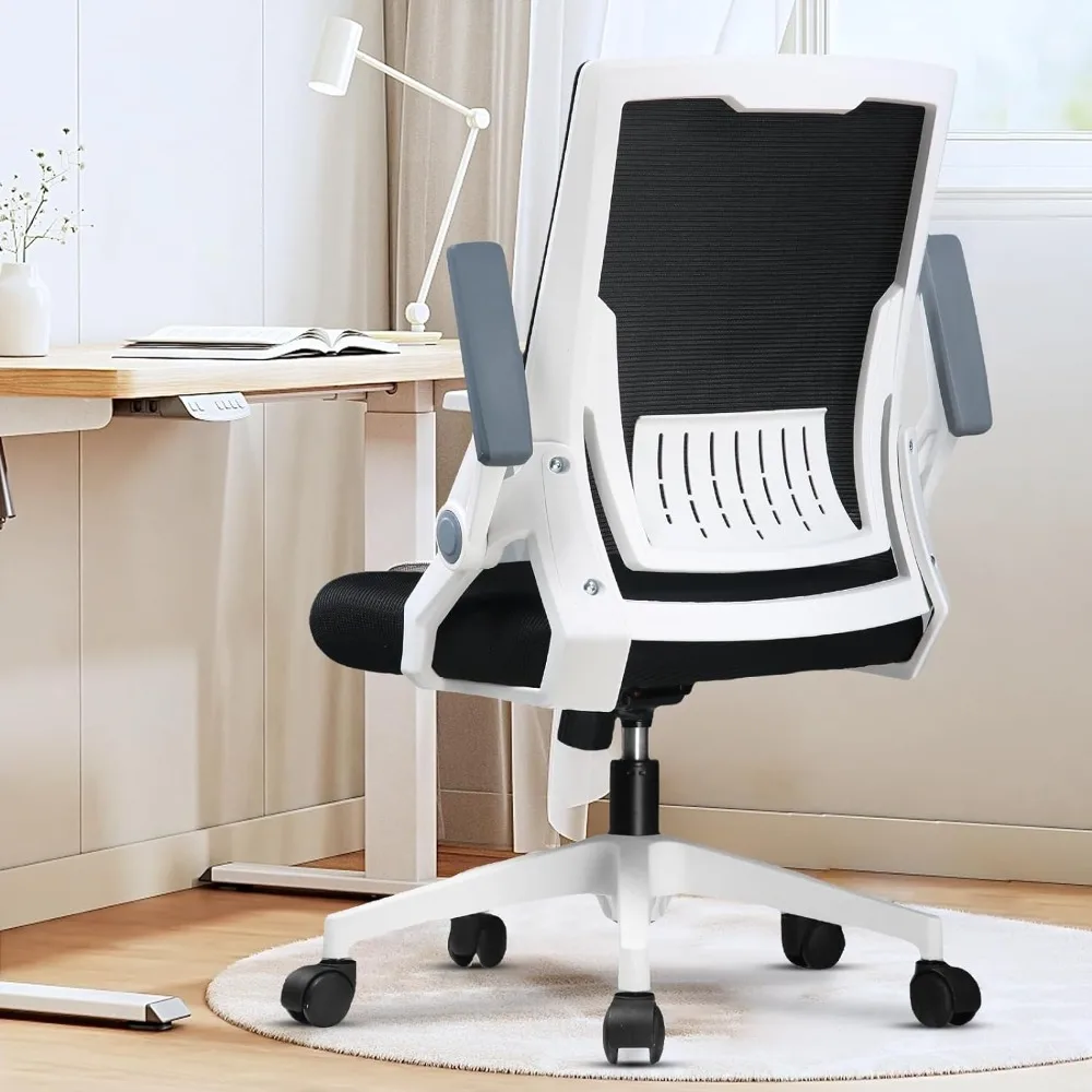 COMHOMA Computer Desk Chair, Ergonomic Office Chair with Flip-up Armrests Foldable Mesh Task Chair with Wheels Adaptive Lumbar
COMHOMA Computer Desk Chair, Ergonomic Office Chair with Flip-up Armrests Foldable Mesh Task Chair with Wheels Adaptive Lumbar