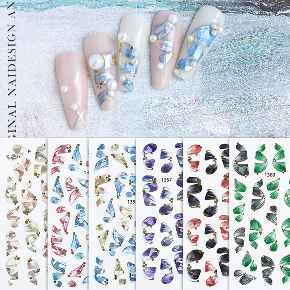 10PCS New Laser Series Ribbon Nail Decal Japanese Three-dimensional Ballet Nail Decoration Pastes Barhua Rock Style Patch
10PCS New Laser Series Ribbon Nail Decal Japanese Three-dimensional Ballet Nail Decoration Pastes Barhua Rock Style Patch