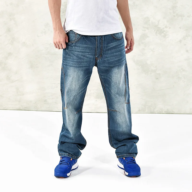 Mens Jeans Trendy Autumn Winter Loose Fat Hip Hop Large Skateboard Pants Streetwear Men Baggy Jeans Full Length Denim Trousers
Mens Jeans Trendy Autumn Winter Loose Fat Hip Hop Large Skateboard Pants Streetwear Men Baggy Jeans Full Length Denim Trousers