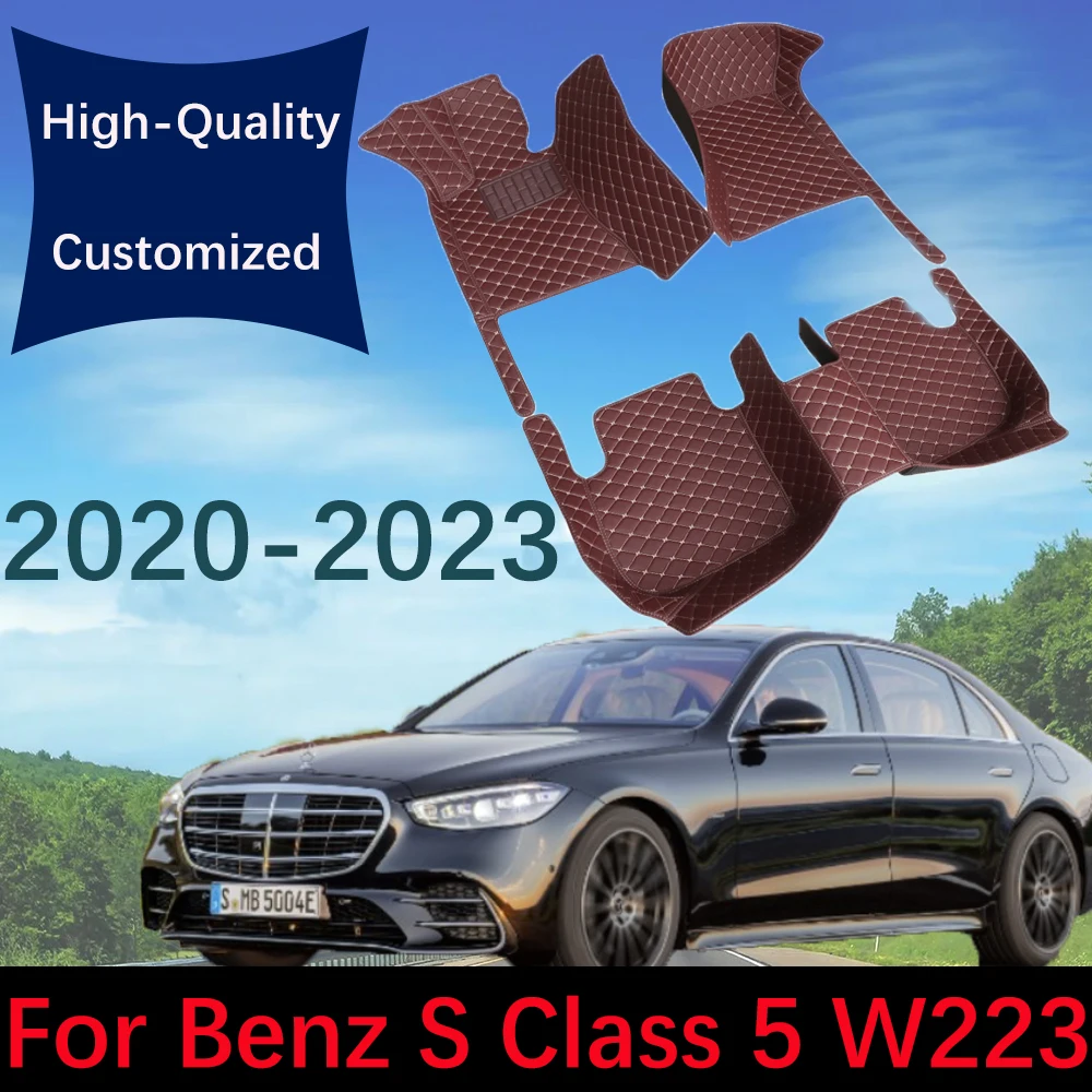 Custom Leather Car Floor Mats For Mercedes Benz S Class 5 Seats W223 2020 2021 2022 2023 Automobile Carpet Rugs Foot Pads
Custom Leather Car Floor Mats For Mercedes Benz S Class 5 Seats W223 2020 2021 2022 2023 Automobile Carpet Rugs Foot Pads