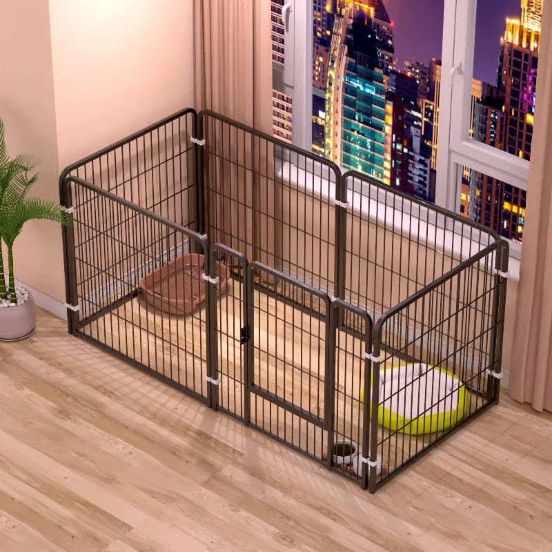 

Dog Playpen Fence Detachable Play Pen Exercise Puppy Kennel Cage Dog Fences Heavy Duty Dog Cage Metal Pet Dog Crate