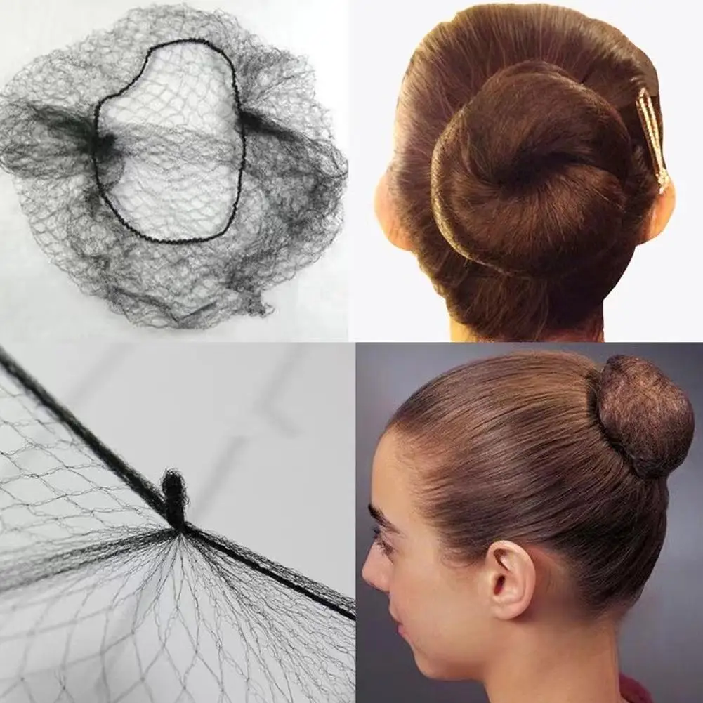 

10Pcs 20Pcs 30cm 50cm 60cm 70cm Nylon Hairnet Hair Nets For Women Wigs Weave Invisible Dancing Hairnet For Bun Hair Styling Q9Q5