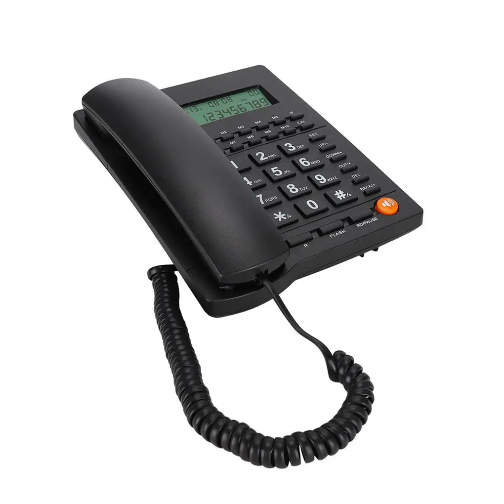 

Desktop Landline Telephone Traditional Style Keypad Wired Telephones LCD Screen Phones Business Caller ID Phone for Home Office