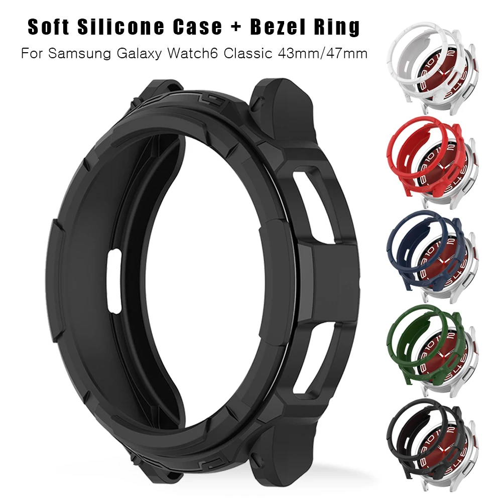 For Samsung Galaxy Watch6 Classic 47mm 43mm Case TPU Bumper Bezel Ring Cover Galaxy Watch 6 Classic 47 43 mm Screen Protector
For Samsung Galaxy Watch6 Classic 47mm 43mm Case TPU Bumper Bezel Ring Cover Galaxy Watch 6 Classic 47 43 mm Screen Protector