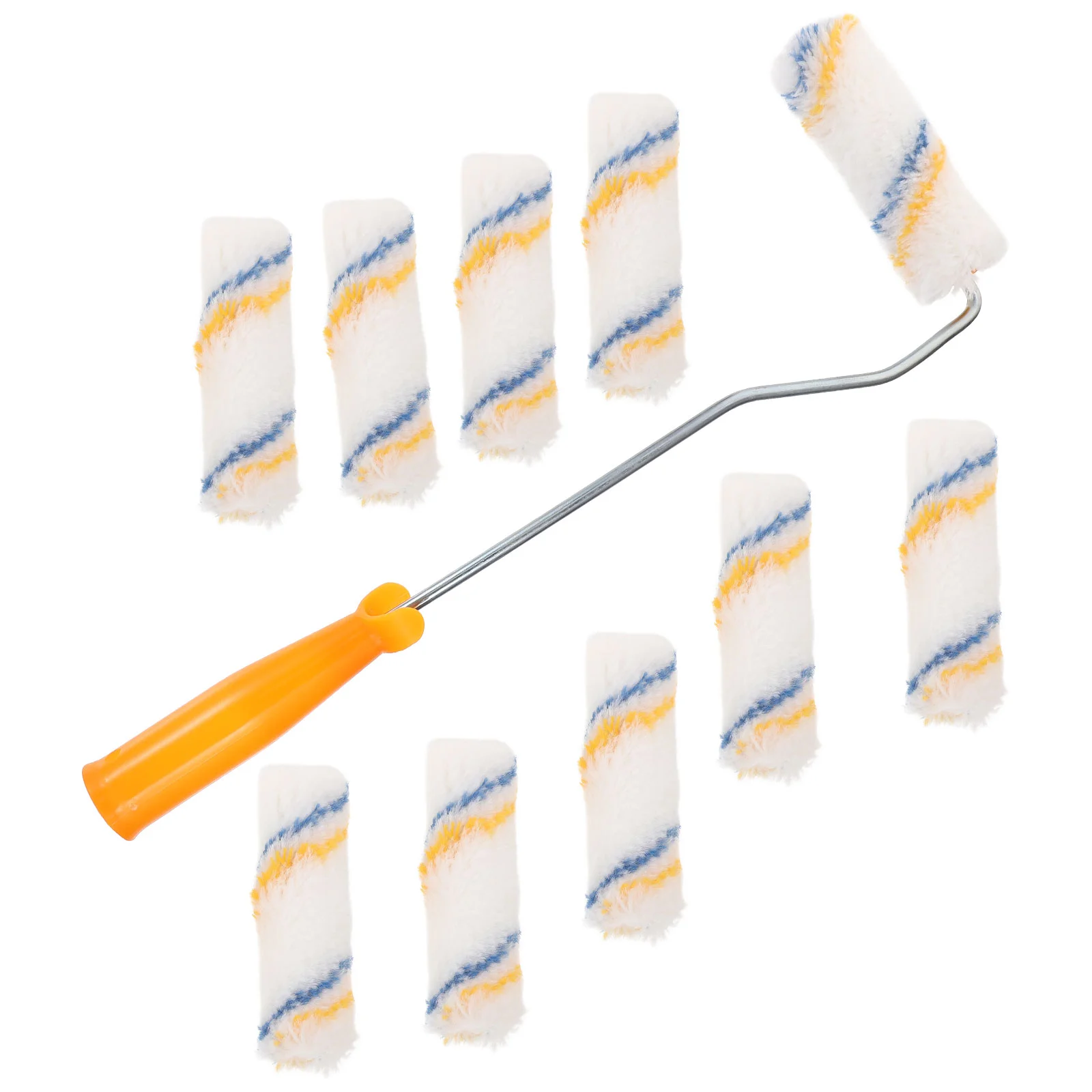 10pcs Useful Wall Paint Roller Paint Brush Portable Wall Rolling Brush 360 Degrees Brush for Home Office Room (Random Color of
10pcs Useful Wall Paint Roller Paint Brush Portable Wall Rolling Brush 360 Degrees Brush for Home Office Room (Random Color of