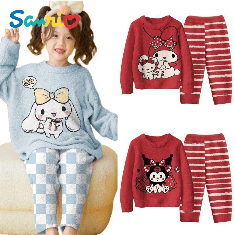 Anime Kids Pajamas Set Kawaii Sanrios My Melody Cinnamoroll Kuromi Cute Cartoon Girls Boys Sleepwear Baby Home Clothes Suit Gift
Anime Kids Pajamas Set Kawaii Sanrios My Melody Cinnamoroll Kuromi Cute Cartoon Girls Boys Sleepwear Baby Home Clothes Suit Gift