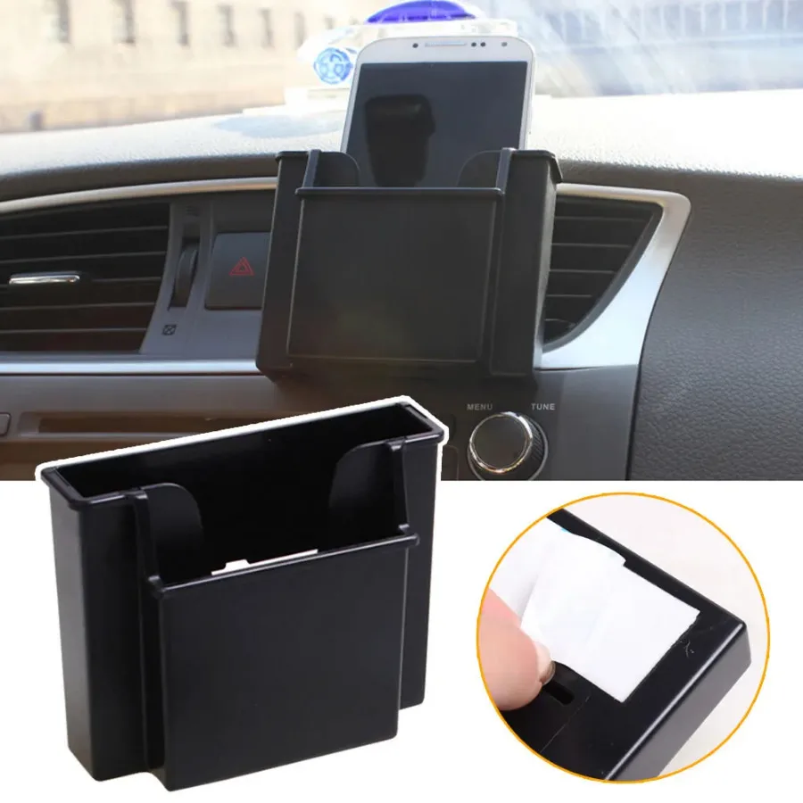 

Auto Seat Organizer Crevice Creative Hanging Holder Car Cell Phone Gap Storage Box for Phone Black Pocket Automobile Accessories