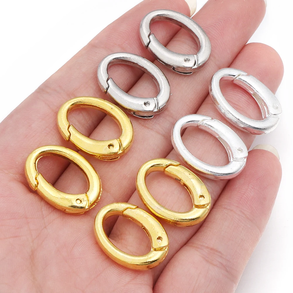 Louleur 15x21mm Oval Shape Key Rings Spring O Ring Spring Keyring Buckle Connector Keychains DIY Jewelry Making Wholesale
Louleur 15x21mm Oval Shape Key Rings Spring O Ring Spring Keyring Buckle Connector Keychains DIY Jewelry Making Wholesale