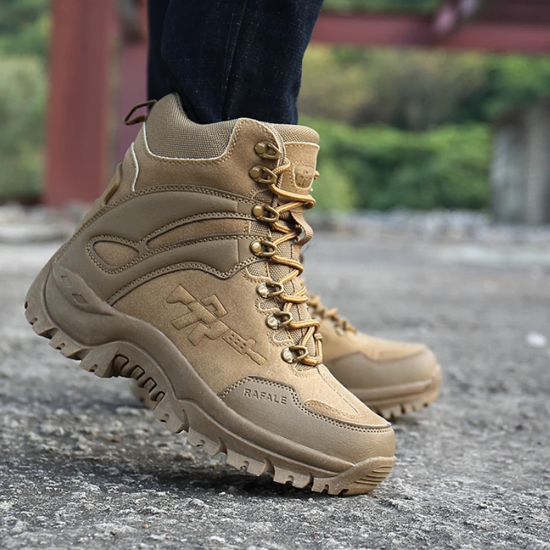 Military Boots Men High-Top Special Forces Training Boots Desert Off-Road Tactical Boots Hiking Shoes Botas De Trabajo Hombre
Military Boots Men High-Top Special Forces Training Boots Desert Off-Road Tactical Boots Hiking Shoes Botas De Trabajo Hombre