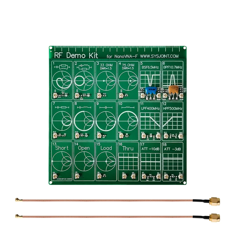 RF Demo Kit NanoVNA RF Test Module 18 Functional Module Vector Network Analyzers Electrical Instruments Filter Attenuator Module
RF Demo Kit NanoVNA RF Test Module 18 Functional Module Vector Network Analyzers Electrical Instruments Filter Attenuator Module