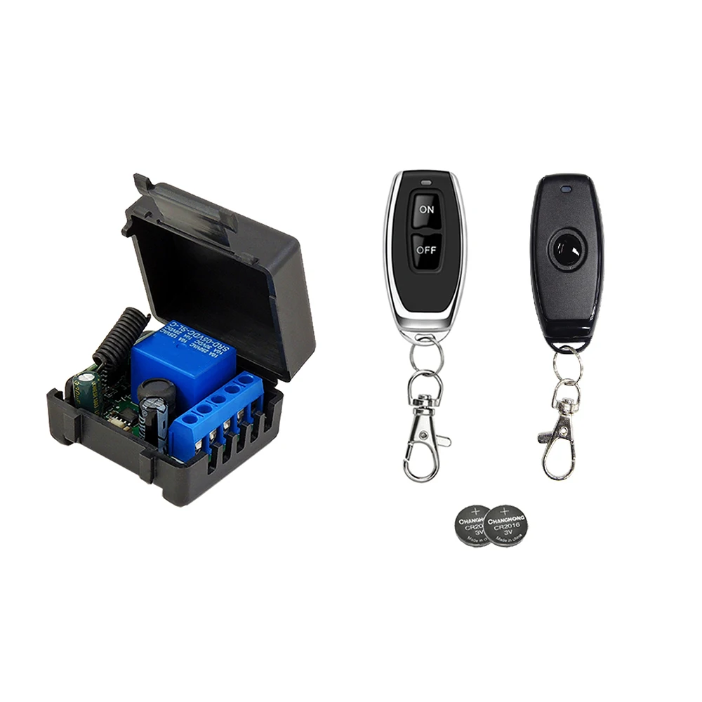 433 Mhz RF Wireless Switch Receiver DC 12V Single Relay Receiver Module with 2 Remote Transmitter
433 Mhz RF Wireless Switch Receiver DC 12V Single Relay Receiver Module with 2 Remote Transmitter