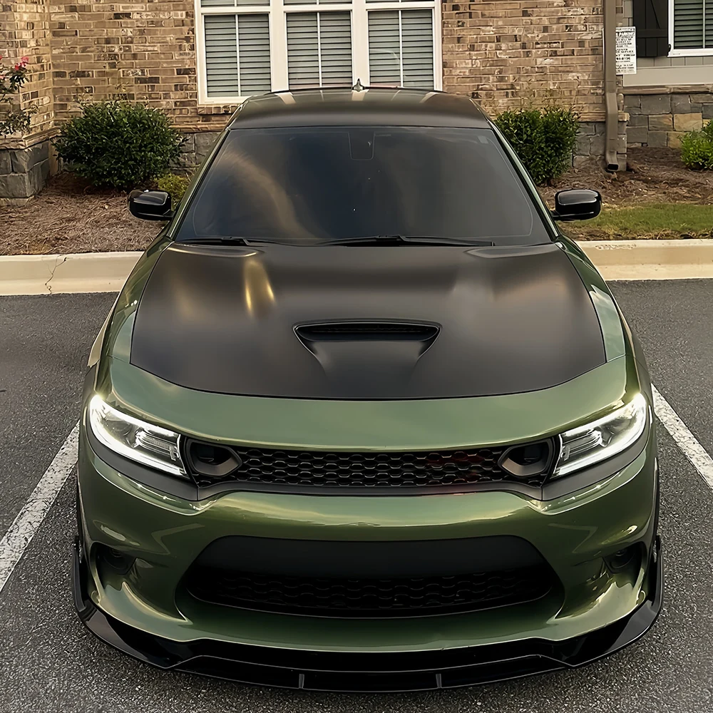 4pcs Car Front Bumper Lip Diffuser Spoiler BodyKit Splitter for Dodge Charger SRT 2015-2024 Front Shovel Skirt Board Accessories 4pcs Car Front Bumper Lip Diffuser Spoiler BodyKit Splitter for Dodge Charger SRT 2015-2024 Front Shovel Skirt Board Accessories