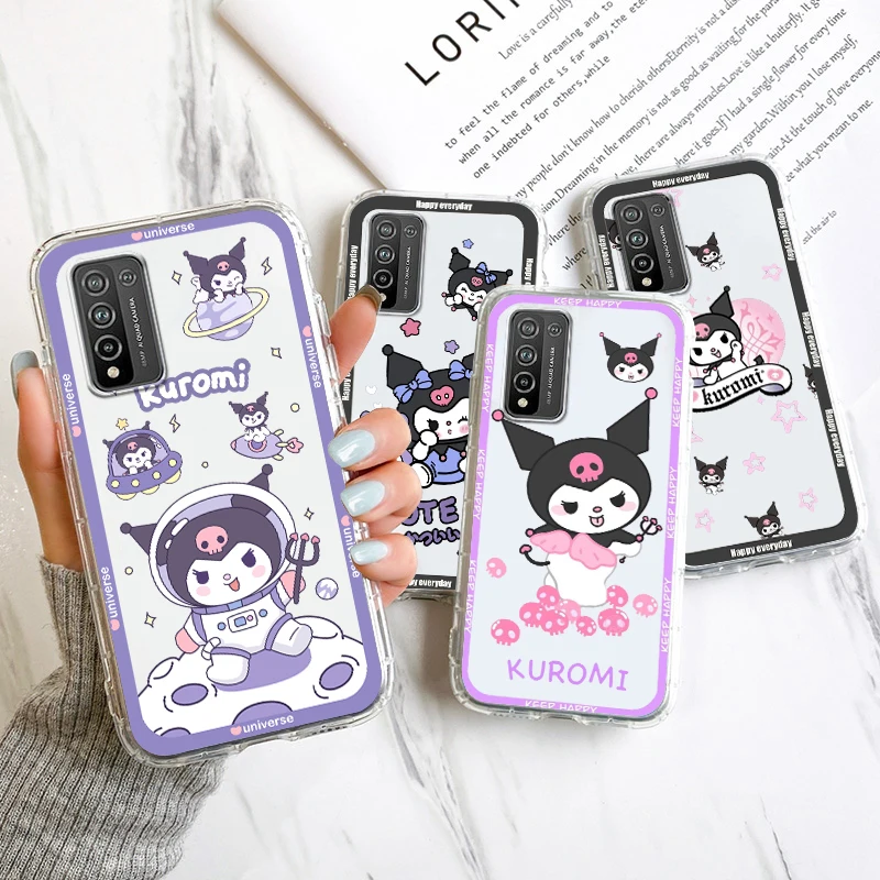 

Cartoon Cute Kulomi Sanrio Transparent Phone Case For OPPO Realme V11 X3 X50 Q5i GT GT2 Neo 2 3 C21Y C3 10 9 8 7i Pro Master